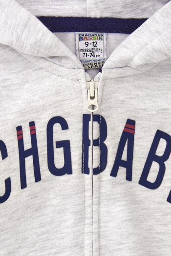 CHG baby sweat bébé gris Réf : 83039 4