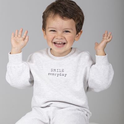 Graues Sweatshirt für Babys Smile Ref: 83003