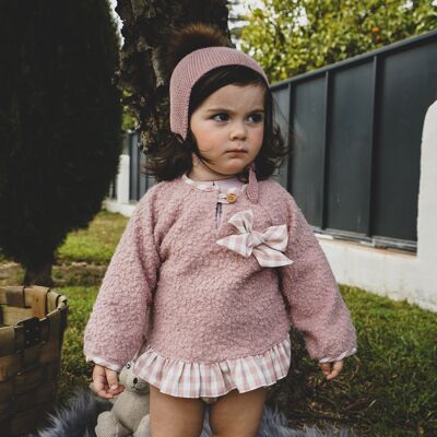 Rosa Baby-Sweatshirt von Cocote & Charanga Ref: 51615