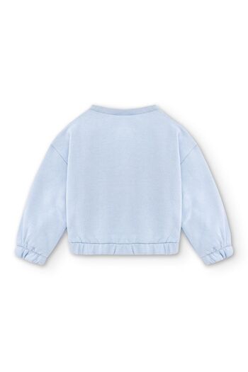 Sweat fille Wish bleu ciel Réf : 83054 2