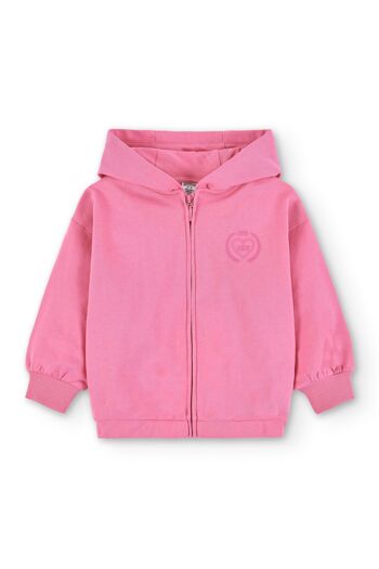 Sweat fille fuchsia Réf : 84084 2