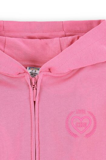 Sweat fille fuchsia Réf : 84084 3