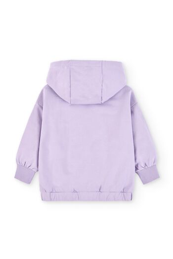 Sweat fille violet Réf : 84084 3