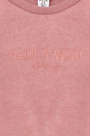 Sweat Fille Pink Wish Réf : 83054 6