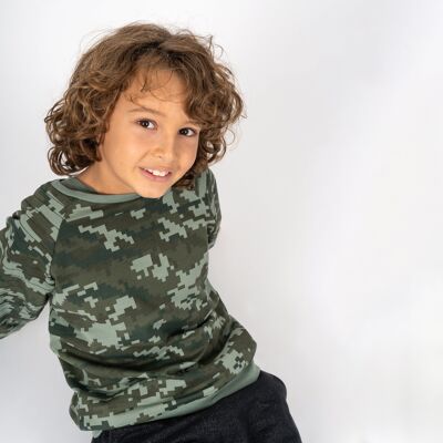 Khakifarbenes Sweatshirt für Jungen Ref: 77823