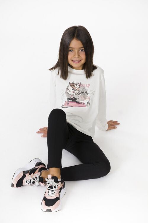 Basic raw girl's t-shirt Ref: 86767