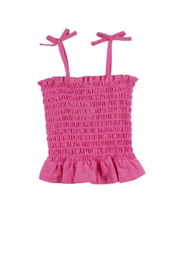 T-shirt fille fuchsia Réf : 79092 3