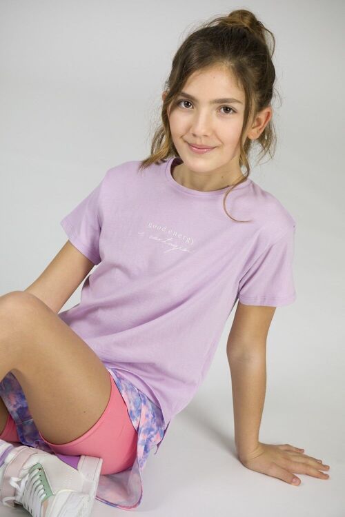 Purple girl's t-shirt Ref: 84066