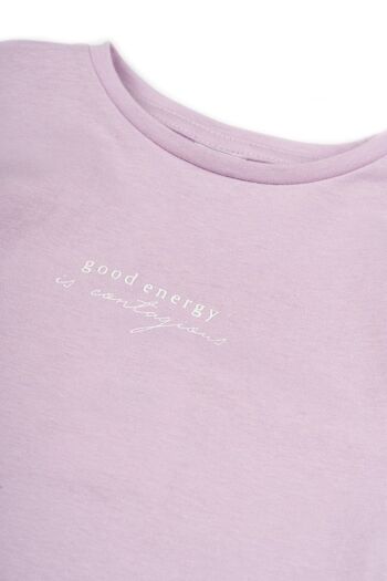 T-shirt fille violet Réf : 84066 5