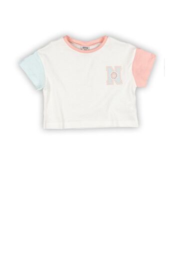T-shirt fille multicolore Réf : 84064 2
