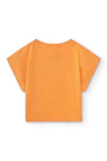 T-shirt fille orange Réf : 84346 2