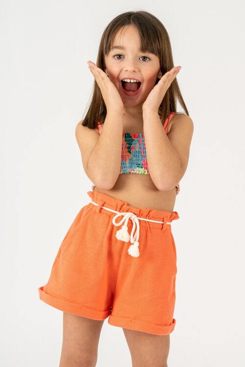 Girl's coral shorts Ref: 79063