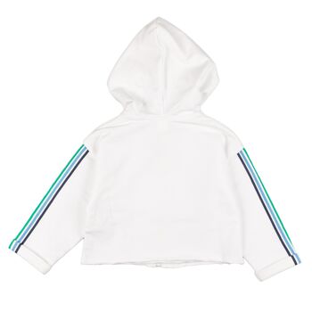 Sweat ouvert fille blanc Réf : 78655 3