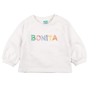 Sweat fermé bébé blanc Réf : 78592