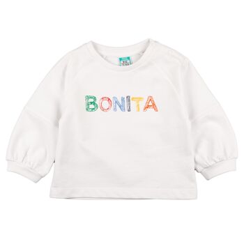 Sweat fermé bébé blanc Réf : 78592 1