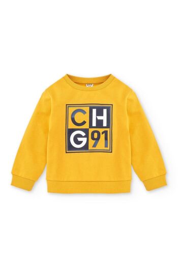 Sweat fermé garçon CHG jaune 3