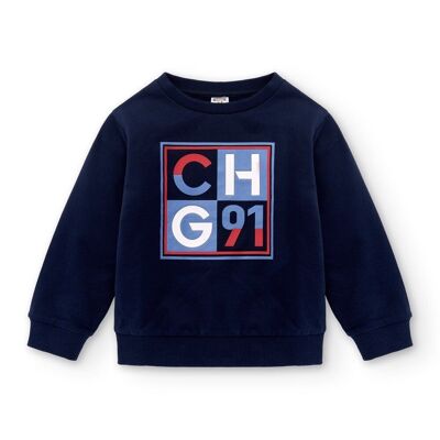 CHG, Sweatshirt für Jungen, geschlossen, Marineblau, Ref: 83101