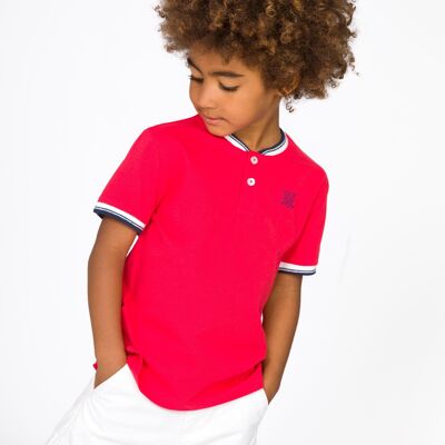 Polo garçon rouge Réf : 84123