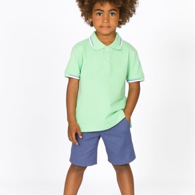 Polo garçon vert Réf : 87669