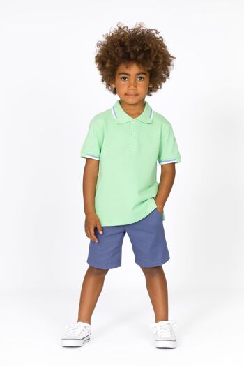 Polo garçon vert Réf : 87669 1