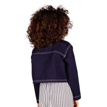 Vêtements d'extérieur pour fille bleu marine Réf : 78202 5