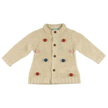 Cardigan bébé beige Réf : 77568 2