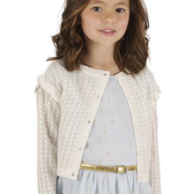 Cardigan da bambina grezzo Rif: 79305