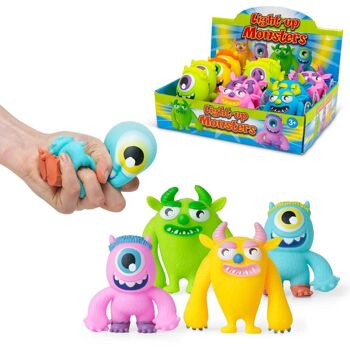 Squiushy Toys // Light Up Monster // jouet monstre squishy brillant 1