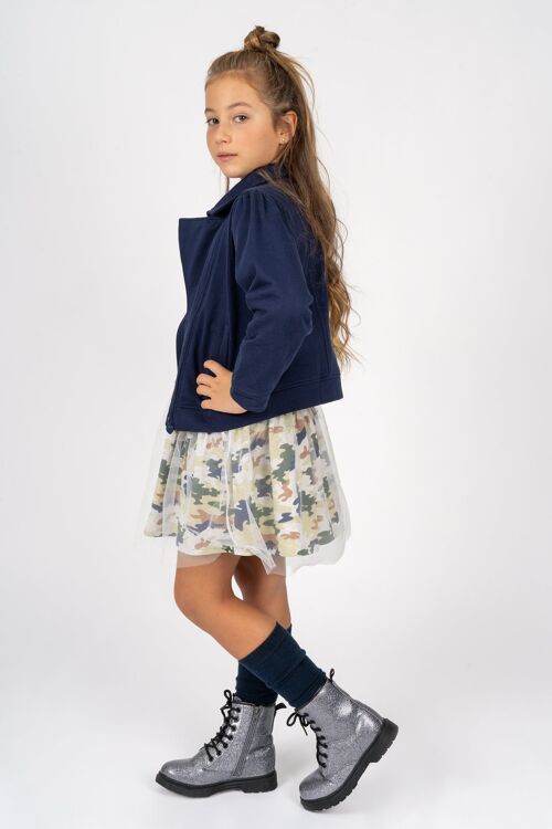 Navy girl's cardigan Ref: 77665