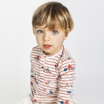 Red striped baby polo Ref: 77502