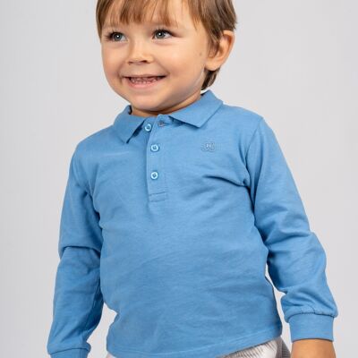 Blaues Baby-Poloshirt Ref: 77074