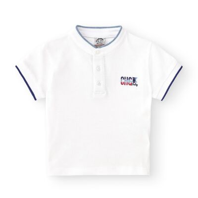 Weißes Baby-Poloshirt Ref: 84227