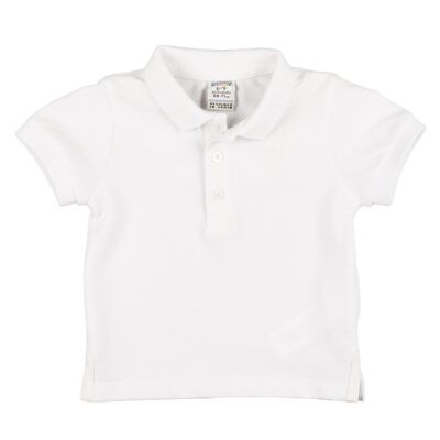 Polo bianca da bambino Rif: 78104