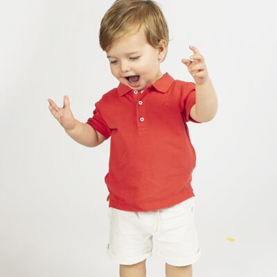 Polo bébé rouge Réf : 79039