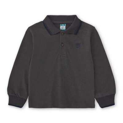 Polo garçon basique anthracite Réf : 83818