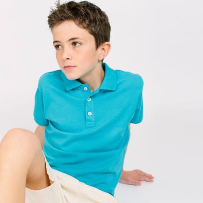 Polo blu da bambino Rif: 79139