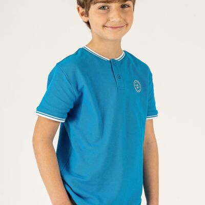 Polo blu da bambino Rif: 84123