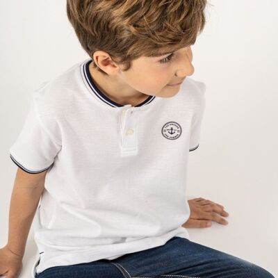 Weißes Poloshirt für Jungen Ref: 84123