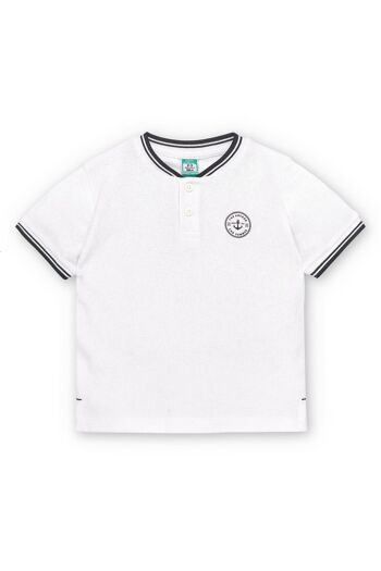 Polo garçon blanc Réf : 84123 5