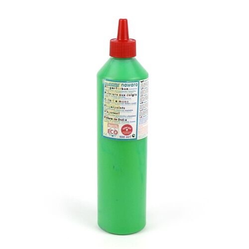 Fingerfarbe nawaro, Flasche 500ml - grün