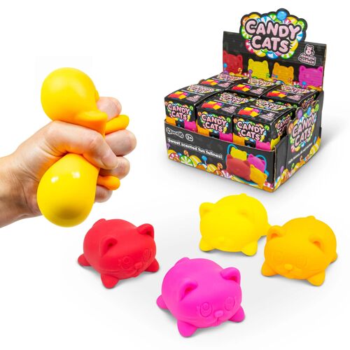 Squishy Toys // Candy Cats, Squishy Katze zum Drücken, Pressen, Werfen, Spielen & Sammeln