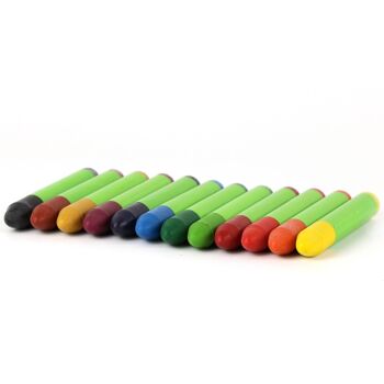 Crayon de cire nawaro, coffret en bois certifié FSC - 12 couleurs 1