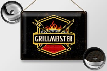 Plaque en tôle disant 40x30 cm Plaque décorative Grillmeister 2