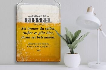 Plaque en tôle alcool 30x40 cm extrait de la plaque décorative Bierbel 3