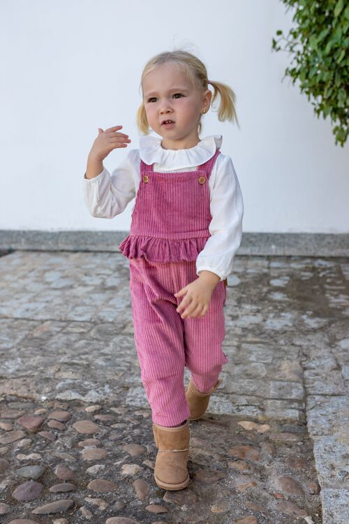 Cocote & Charanga pink baby dungarees Ref: 51628