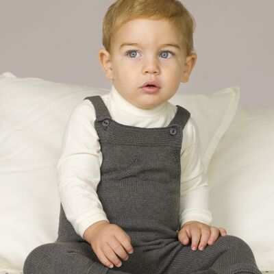 Anthracite newborn dungarees Ref: 83190