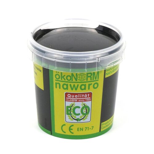 Fingerfarbe nawaro, Becher 150g - schwarz