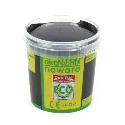 Peinture au doigt nawaro, pot 150g - noir