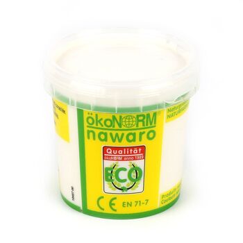 Peinture au doigt nawaro, pot 150g - blanc