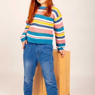 Pantaloni denim da bambina Rif: 77251